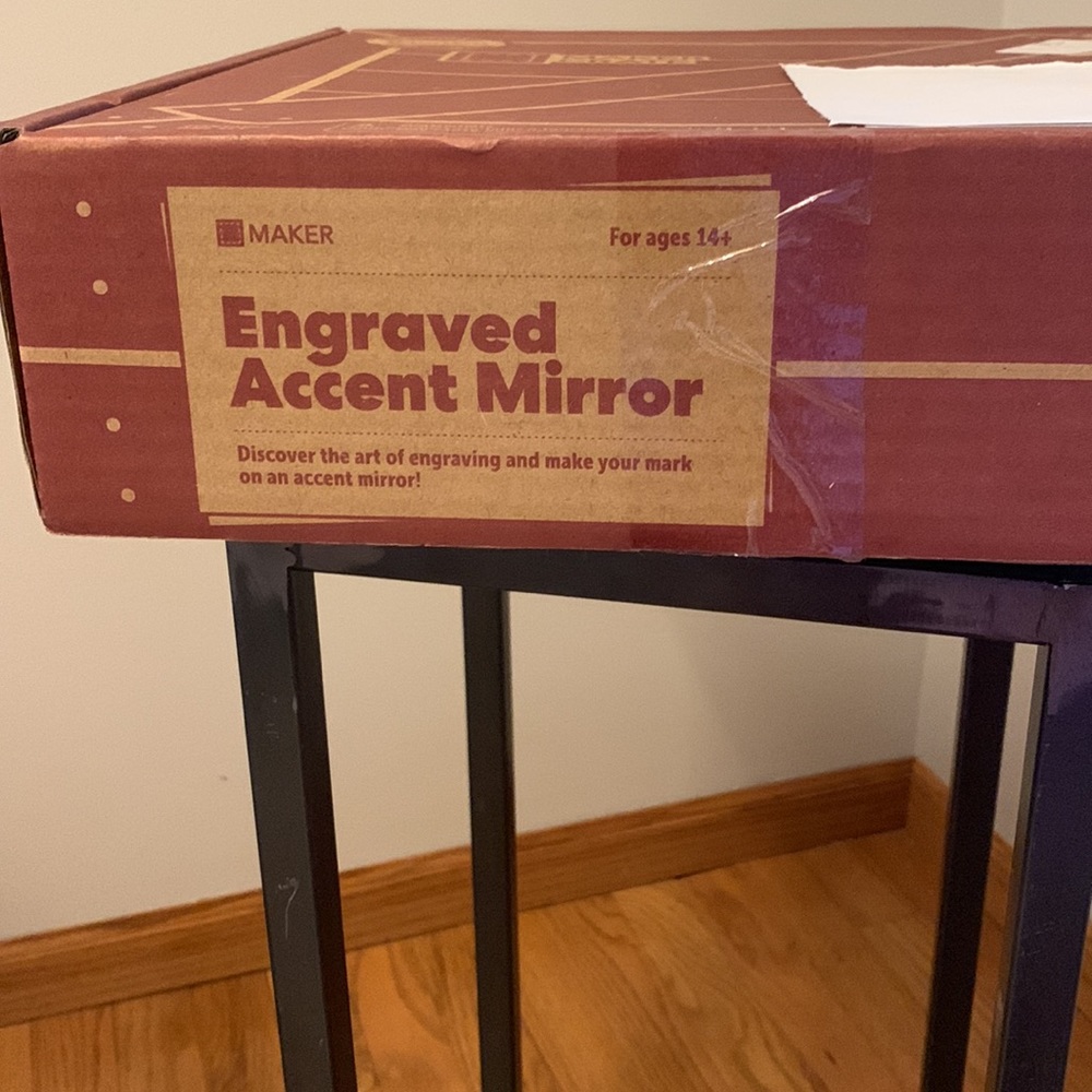 Kiwi Co - Maker Crate Engraved Accent Mirror kit